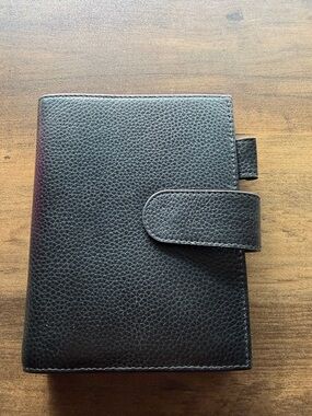 Black Leather Cover Moterm personal wide cover